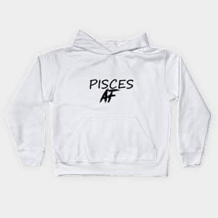 PISCES AF BLACK Kids Hoodie